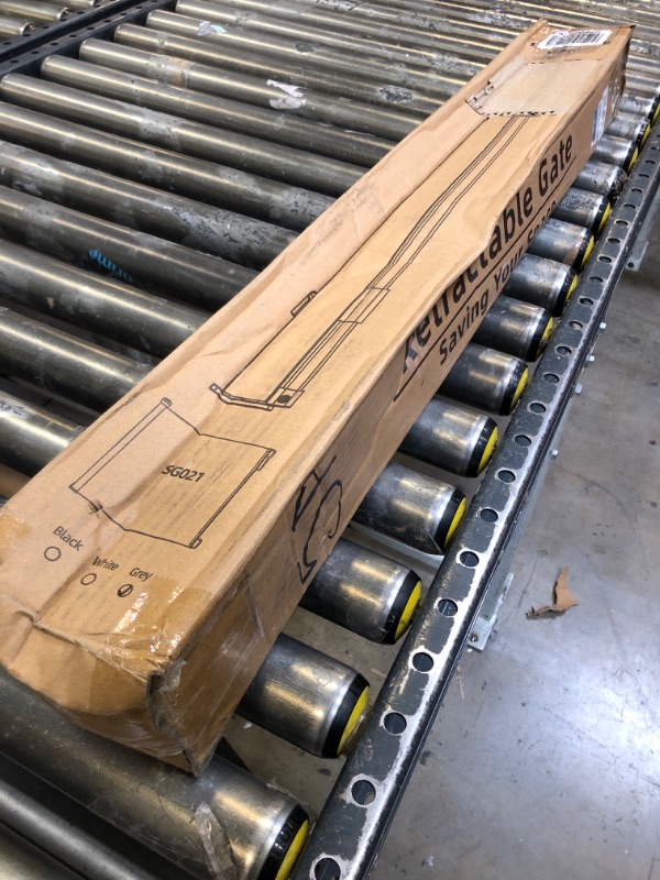 Photo 1 of Retractable Baby Gates Extra Wide Grey, PRObebi Retractable Dog Gate Extends to 55" Wide 34" Tall, Dog Gates for The House, Mesh Baby Gate for Staris, Hallways, Doorways, Outdoor & Indoor (Grey) A-Grey-54 Inch