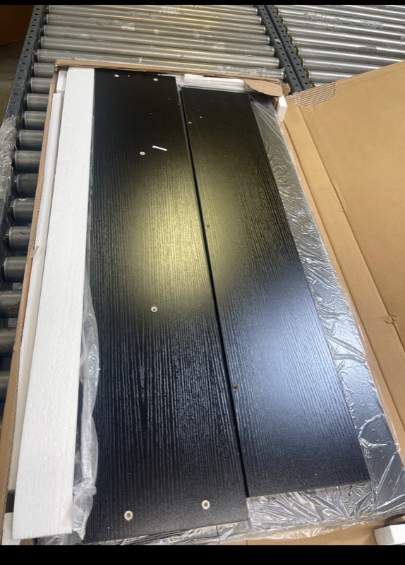 Photo 1 of ODK 39 Inch Small Computer Desk, Work Desk Office Desk with Adjustable Monitor Shelf, Black Desk with Storage Shelf and Bag, Study Table with Bookshelf for Home Office, Black Black 39 Inch