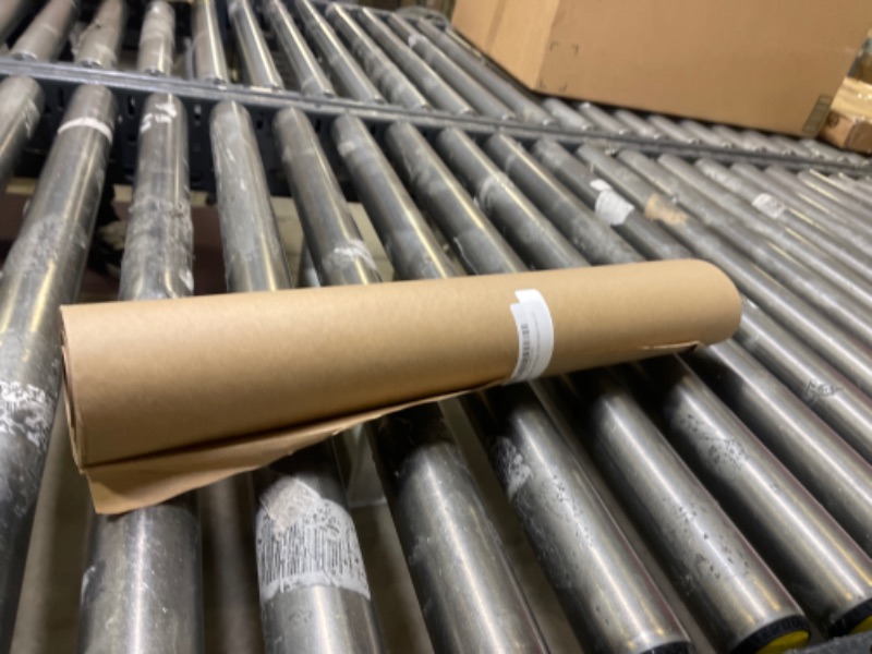 Photo 2 of Brown Kraft Paper Jumbo Roll 17.75” x 1200” (100ft) Made in USA- Ideal for Gift Wrapping, Packing Paper for Moving, Art Craft, Shipping, Floor Covering, Wall Art, Table Runner, 100% Recycled Material