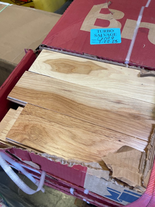 Photo 3 of *Pallet of 56 Boxes; Country Natural Hickory 3/4 in. Thick x 3-1/4 in. Wide x Varying Length Solid Hardwood Flooring (22 sq. ft. / case)