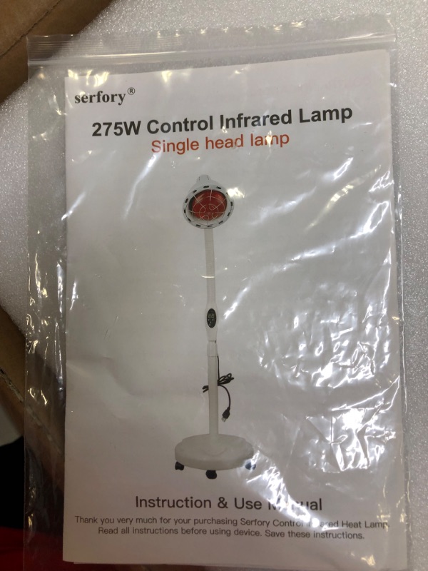 Photo 3 of Infrared Light Stand, 275W Red Light Near Infrared Heat Lamp with Flexible Arm and Remove Control