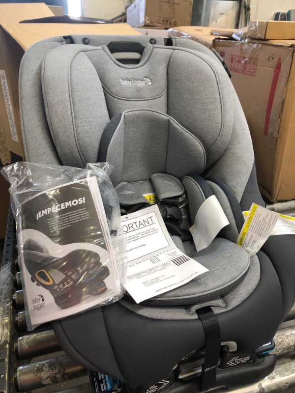 Photo 2 of Baby Jogger City Turn Rotating Convertible Car Seat | Unique Turning Car Seat Rotates for Easy in and Out, Phantom Grey