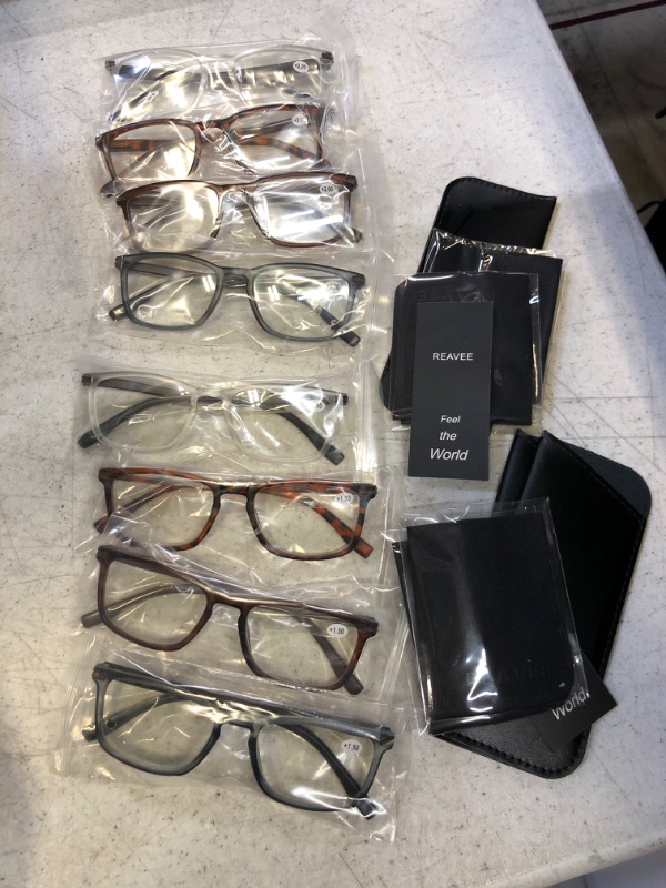 Photo 1 of 2 PACK REAVEE Colorful reading glasses 8CT TOTAL (+1.50 AND +2.00)
