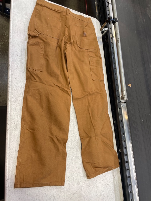 Photo 2 of Carhartt Rugged Flex Relaxed-Fit Canvas 5-Pocket Work Pants for Men 30X30