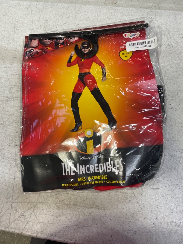 Photo 2 of Disguise Women's Mrs. Incredible Classic Adult Costume Red M (8-10)