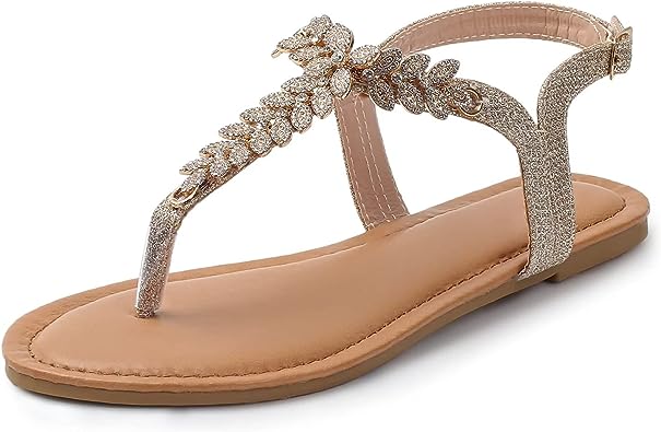 Photo 1 of  Sandals for Women Dressy Summer Rhinestone Sandals for Women 6