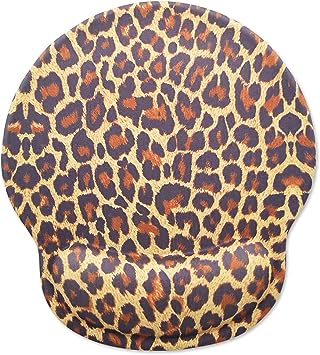 Photo 1 of Leopard Mouse Pad with Wrist Support,Desk Accessories Ergonomic Mouse Pad Durable & Comfortable Large Non-Slip Cheetah Wrist Rest for Gaming,Computer,Laptop,Home Office