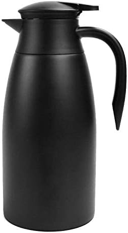 Photo 1 of 68oz Coffee Carafe Airpot Insulated Coffee Thermos Urn Stainless Steel Vacuum Thermal Pot Flask for Coffee, Hot Water, Tea, Hot Beverage - Keep 12 Hours Hot, 24 Hours Cold-Black …

