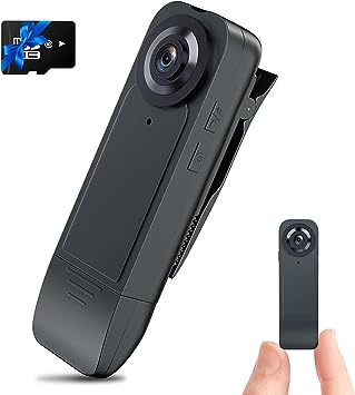 Photo 1 of Brathird Mini Body Camera 32GB Mini Spy Nanny Cam 1080P Hidden Body Camera with Night Vision 4H Auto overwrite 1000mA
