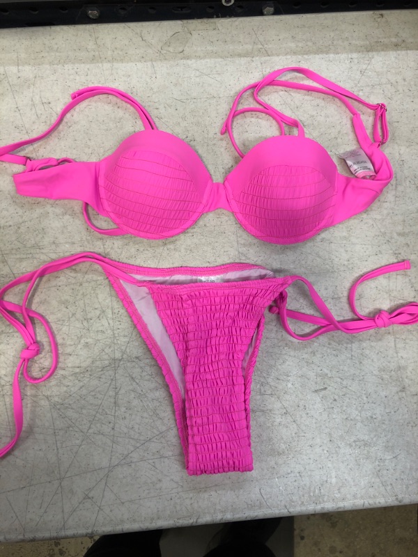 Photo 1 of 2 PIECE PINK SWIMSUIT SIZE S