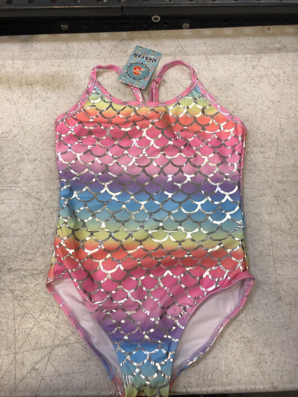 Photo 2 of Girls Unicorn Swimsuits One Piece Swimwear Bathing Suits Rash Guard  4-5T
