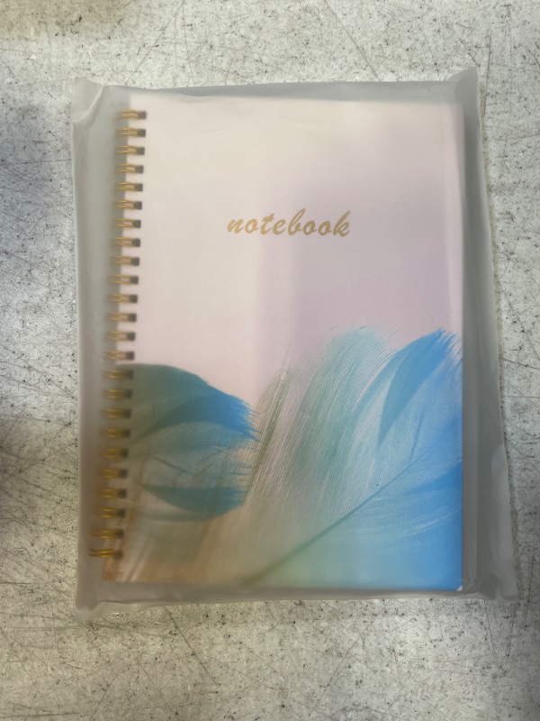 Photo 2 of Double Spiral Ruled Notebooks, Large (6" x 8.5"), 100 GSM Thick Paper, 160 Pages, Hardcover (Yellow Feather)