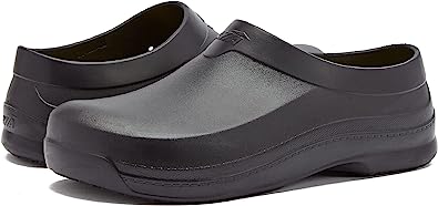 Photo 1 of Avia Flame Slip Resistant Clogs for Women, Slip On Work Shoes for Food Service, Garden, or Nursing 8