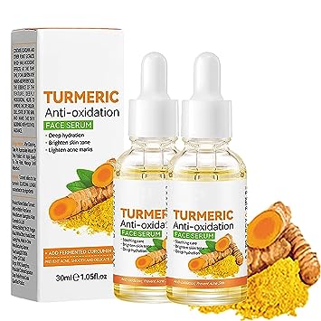 Photo 1 of 2pcs Turmeric Dark Spot Removal Correction Essence and Turmeric Moisturizing Facial Essence