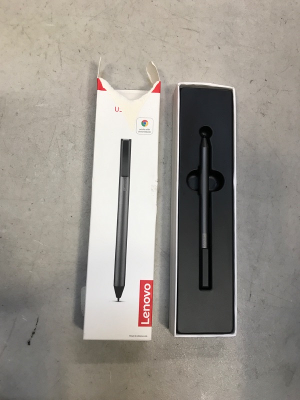 Photo 2 of Lenovo USI Stylus Pen, Chrome OS Support, 4,096 Levels of Pressure Sensitivity, 150 Days Battery Life, AAAA Battery, Works with Chromebook, GX81B10212