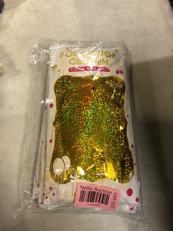 Photo 1 of 3 pack foil fringe curtain decor 