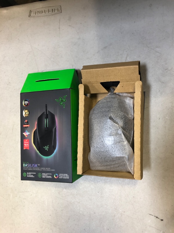 Photo 3 of Razer Basilisk V3 Customizable Ergonomic Gaming Mouse: Fastest Gaming Mouse Switch - Chroma RGB Lighting - 26K DPI Optical Sensor - 11 Programmable Buttons - HyperScroll Tilt Wheel - Classic Black