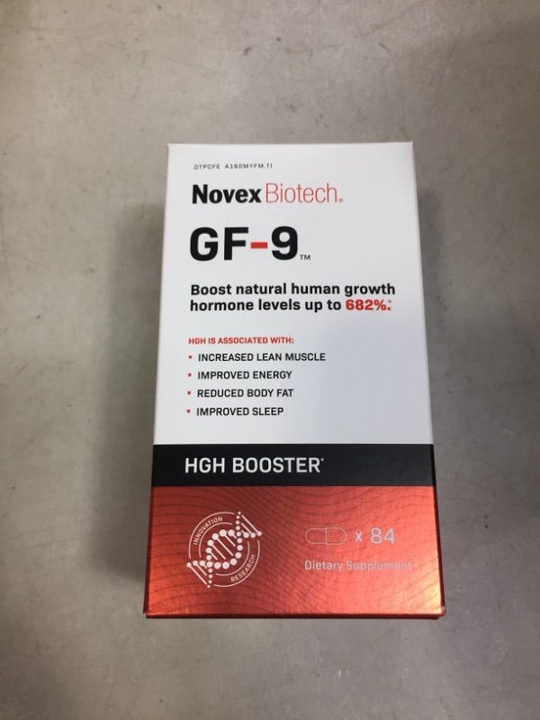 Photo 2 of Novex Biotech GF-9 – 84 Count - Supplements for Men - Boost Critical Peptide That Supports Energy and Performance, 21-Day Supply  EXP- 03/2026