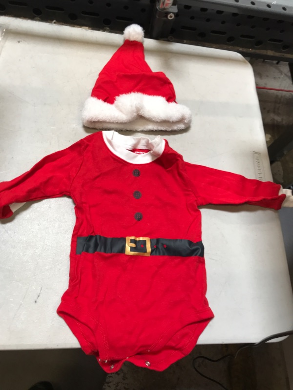 Photo 1 of Carters baby 9 m Christmas onesie and hat 