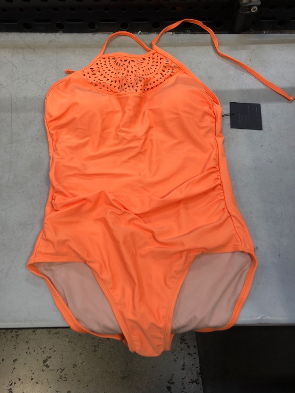 Photo 1 of SIZE - LARGE WOMENS ONE PIECE ORANGE SWIMSUIT 