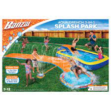 Photo 1 of Banzai Aqua Drench 3-in-1 Splash Park, Multi
