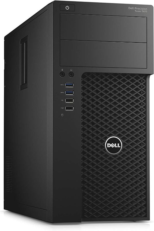 Photo 1 of Dell Precision Tower 3620 Core i7-6700 16GB DDR4 512GB SSD DVDRW Nvidia Quadro K2200 4GB Windows 10 Pro Workstation PC (Renewed) 
