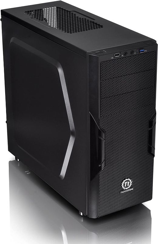 Photo 1 of Thermaltake Versa H22 Black ATX Mid Tower Perforated Metal Front and Top Panel Gaming Computer Case