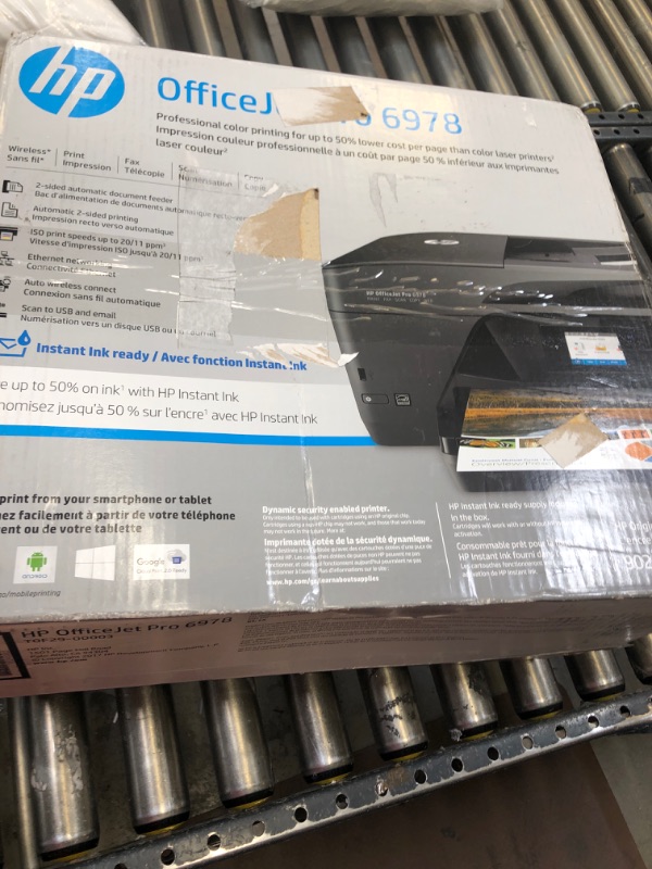 Photo 2 of HP OfficeJet Pro 6978 All-in-One Wireless Printer, HP Instant Ink, Works with Alexa (T0F29A) Old version