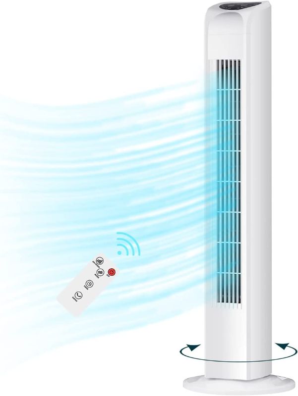 Photo 1 of  Oscillating Bladeless Tower Fan with Remote