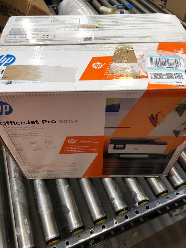 Photo 2 of HP OfficeJet Pro 9015e Wireless Color All-in-One Printer with bonus 6 months Instant ink with HP+ (1G5L3A),Gray