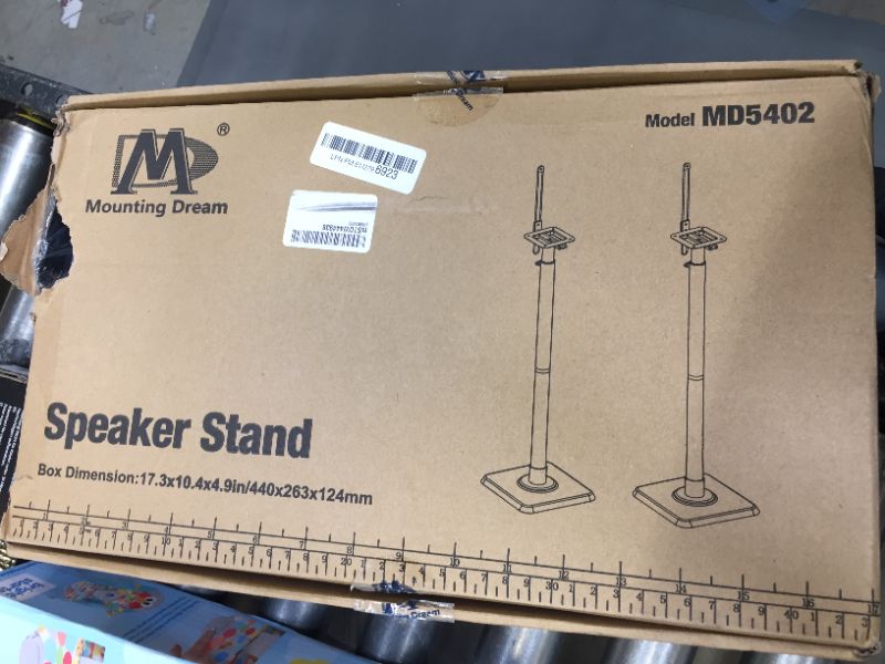 Photo 1 of Mounting Dream Speaker Stands Height Adjustable for Satellite & Small Bookshelf Speakers, Set of 2 Floor Stand Mount for Bose Polk JBL Sony Yamaha and Others - 11LBS Capacity MD5402