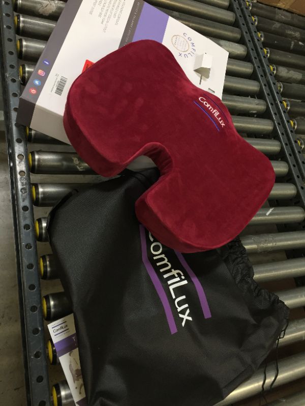 Photo 1 of Comfilux Gel Car Seat Cushion - Office Chair Memory Foam for Butt, Sciatica Comfort - Ergonomic Coccyx, Back, Tailbone Pain Relief Pad - Pillow for Automotive Drivers, Computer Desk Chairs