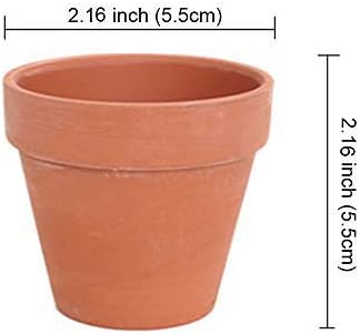 Photo 1 of 32 Pcs - 2.16" Small Mini Clay Pots Terracotta Pot Ceramic Pottery Planter Terra Cotta Flower Pot Succulent Nursery Pots - Great for Window Boxes, Cactus, Plants, Crafts, Wedding Favors
