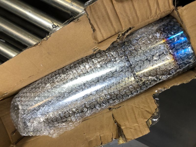 Photo 1 of EVIL ENERGY Exhaust Muffler, Stainless Steel Exhaust Tip, Universal 18.5" Length (Burnt, 2.5'' Inlet 4'' Outlet) 2.5" in 4" out-Burnt