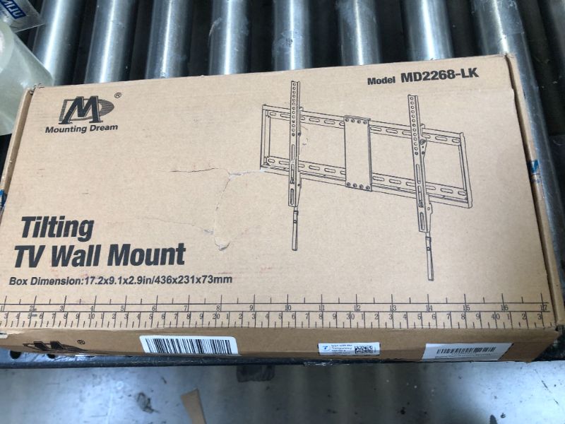 Photo 4 of Mounting Dream TV Mount for Most 37-70 Inch TV, Universal Tilt TV Wall Mount Fit 16", 18", 24" Stud with Loading Capacity 132lbs, Max Vesa 600 x 400mm, Low Profile Flat Wall Mount Bracket