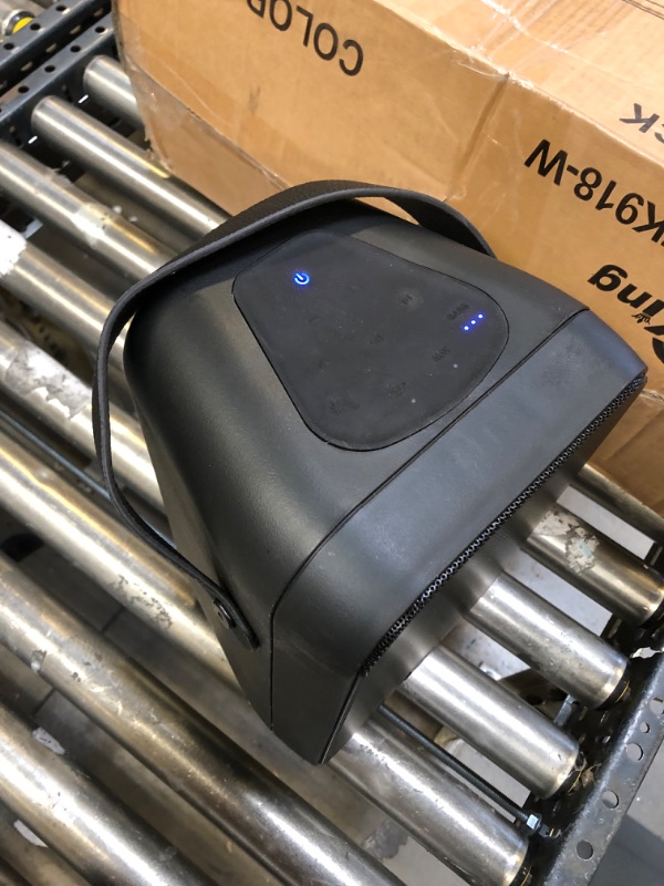 Photo 1 of Altec Lansing Shockwave Wireless Speaker 60W Bluetooth Speaker with a Long Lasting 6 Hour Battery, Multi LED Party Modes, Multiple bass Boost Modes, Party Sync (Renewed)