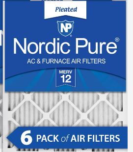 Photo 1 of 1-Nordic Pure 16x25x1 MERV 12 Pleated AC Air Filters