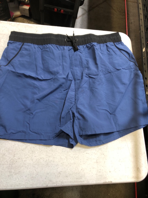 Photo 2 of Amazon Essentials Men's 9" Quick-Dry Swim Trunk XX-Large Navy