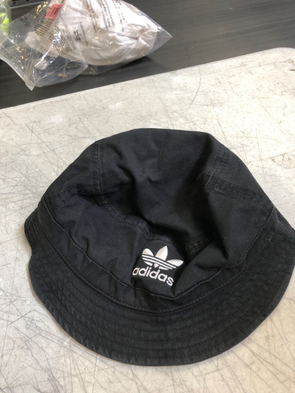 Photo 2 of adidas Originals Washed Bucket Hat Black/White One Size