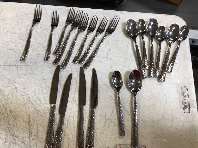 Photo 1 of SILVERWARE CUTLERY SET (USED) (MINOR STAINS)