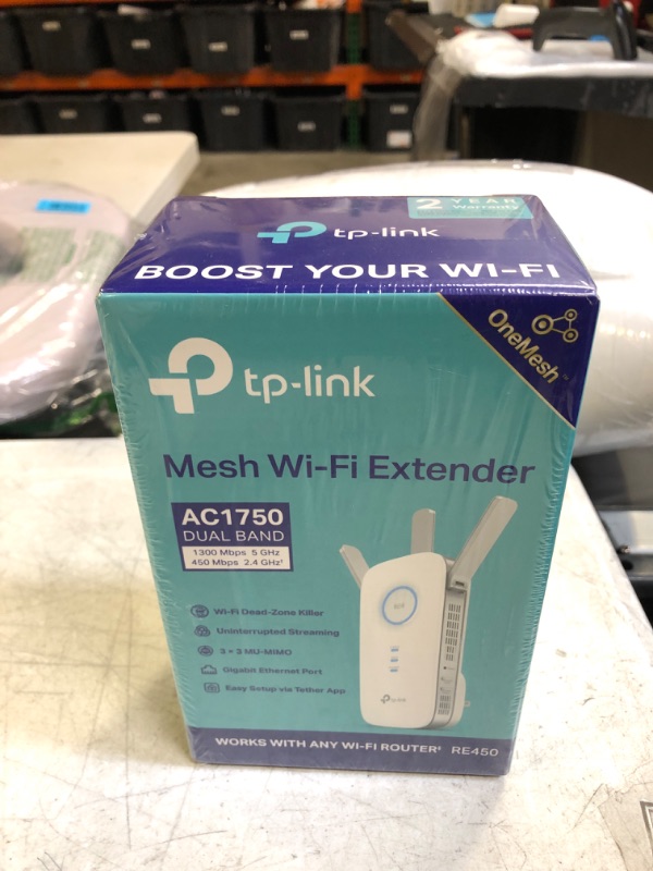 Photo 5 of AC1750 Gigabit Wi-Fi Range Extender
(FACTORY SEALED)