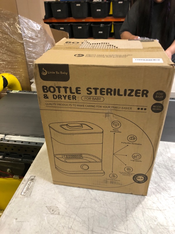 Photo 2 of Bottle Sterilizer and Dryer, Little Bo Baby Bottle Electric Steam Sterilizer and Dryer, 5-in-1 Electric Sterilizer and Dryer for Baby Bottles, Safe and Easy One-Dial Control Sterilizer BPA Free (factory sealed)