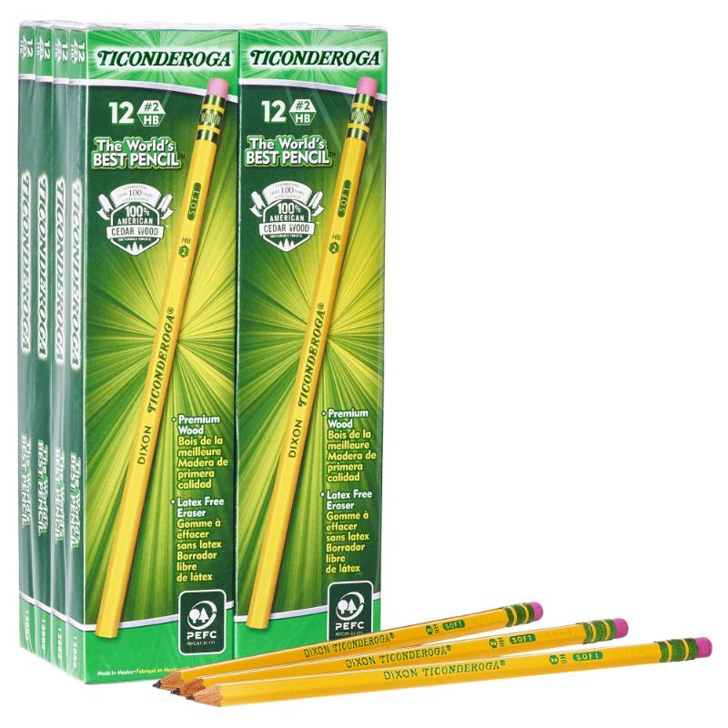 Photo 1 of Ticonderoga Woodcase Pencils 6 BOXES (12 EACH INSIDE BOX) 