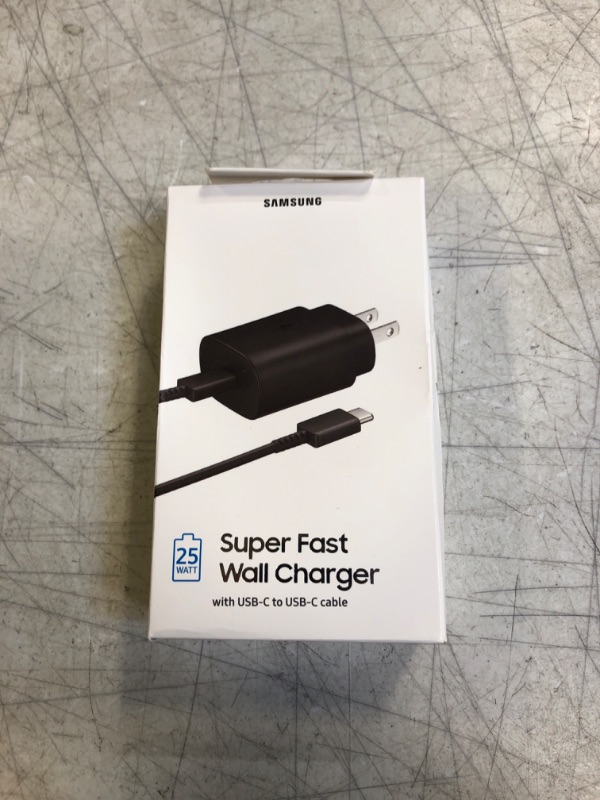 Photo 2 of Samsung Black 25W USB-C Fast Charging Wall Charger
(FACTORY SEALED)