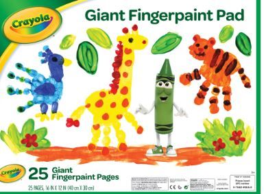 Photo 1 of Crayola Giant Fingerpaint Pad, 12" X 16" in White | Michaels
2 PACK 