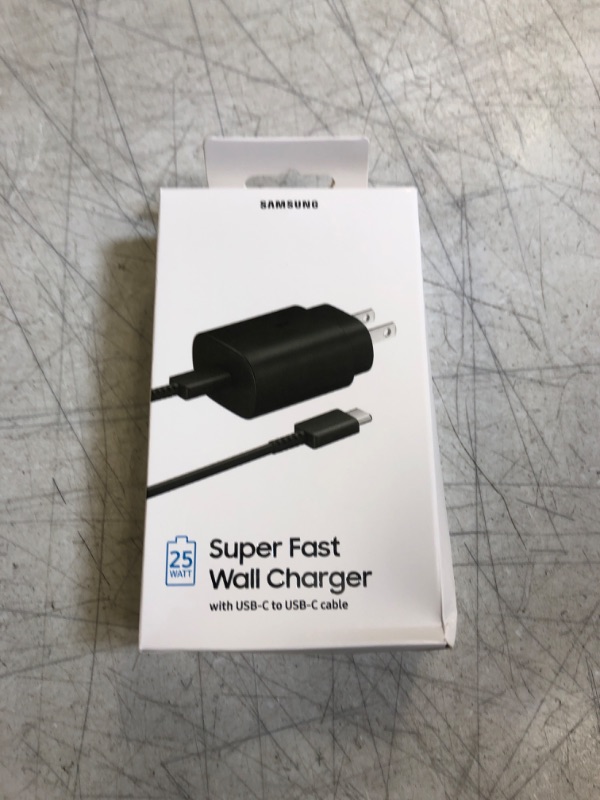 Photo 2 of Samsung Black 25W USB-C Fast Charging Wall Charger
FACTORY SEALED