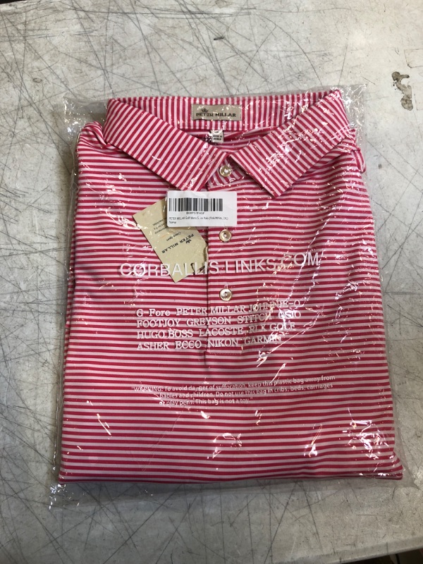 Photo 2 of PETER MILLAR Golf Mens Short Sleeve Stripe Performance Polo
SIZE 2XL 