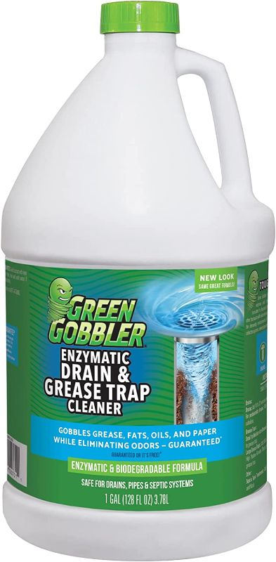 Photo 1 of Green Gobbler Enzyme Drain Cleaner | Controls Foul Odors & Breaks Down Grease, Paper, Fat & Oil in Sewer Lines, Septic Tanks & Grease Traps | 1 Gallon
