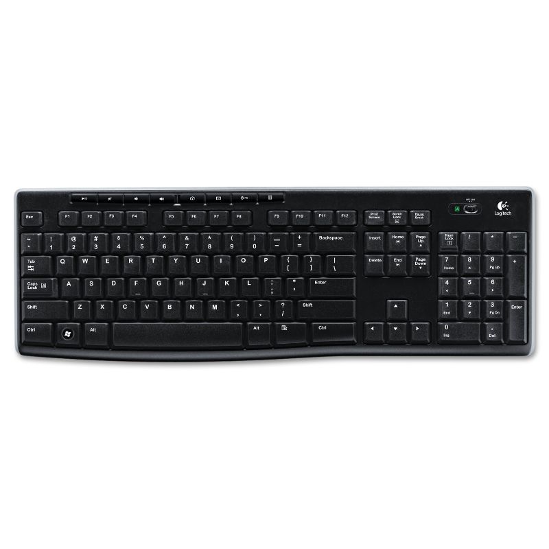 Photo 1 of Logitech K270 Wireless Keyboard for Windows, 2.4 GHz Wireless, Full-Size, Number Pad, 8 Multimedia Keys, 2-Year Battery Life, Compatible with PC,.
factory sealed