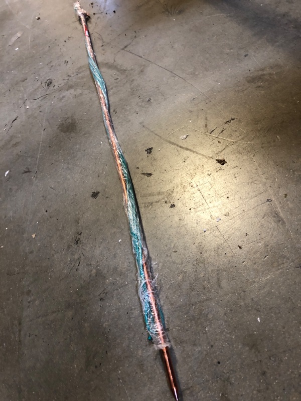 Photo 2 of 4'Ground Rod-with 15ft 12 AWG Ground Wire Tinned Copper UL Listed- for Electric Fences,Antennas,Satellite Dishes,Instruments,Generator Grounding Earthing